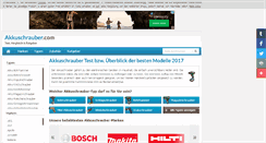 Desktop Screenshot of akkuschrauber.com