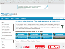 Tablet Screenshot of akkuschrauber.com